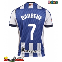 Camisa de Futebol Real Sociedad Ander Barrenetxea #7 Equipamento Principal 2025-26 Manga Curta